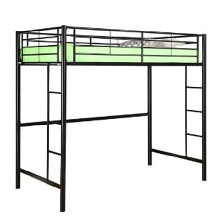 Walker Edison Furniture Sunset Metal Twin/Loft Bunk Bed - Black BTOLBL